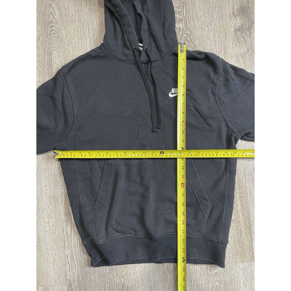 Nike Sportswear Club Fleece Men's Pullover Hoodie White/Black, Size S - Picture 2 of 4